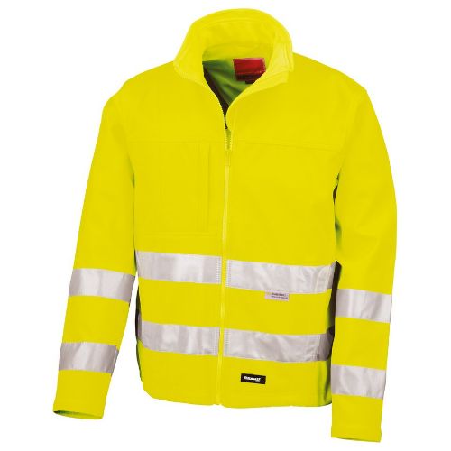 Result Safeguard High-Viz Softshell Jacket Fluorescent Yellow